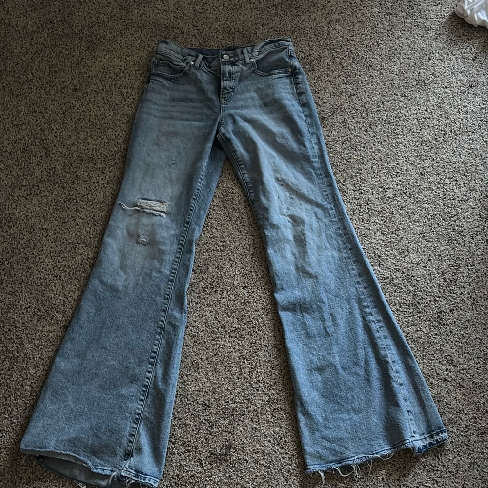 70’s Flare Mid Rise Express Jeans Long